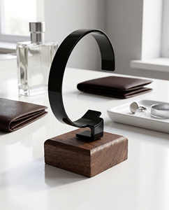 Atractivo Expositor de Relojes de Acrílico con Base de Madera: Diseño Excepcional - Product Image 2