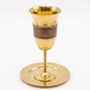 Verres à vin en laiton plaqué or de haute qualité, écologiques, durables, personnalisables, style vintage, élégants, vaisselle de table, mariage - Product Image 3