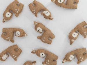 Adorno Navideño de Reno Rudolph de Fieltro y Lana, Hecho a Mano, Decoración para Árbol de Navidad Infantil, Comercio Justo, Venta al Por Mayor - Product Image 6