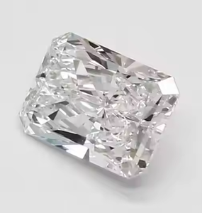 Diamant certifié taille Radiant, clarté VS2, couleur E, élégant, rectangulaire, taille brillant hybride, avec finition premium - Product Image 4