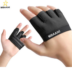 Guantes de Entrenamiento, Guantes Cortos de Microfibra para Levantamiento de Pesas con Protección Completa de la Palma y Agarre Extra, Cross Training, Powerlifting - Product Image 2