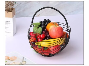 Cesta antigua que aporta orden visual a cocinas con mucho movimiento, puede ser utilizada más allá de su propósito original para frutas, y también para pan, verduras o aperitivos. - Product Image 6