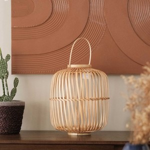 Hand woven bamboo <b>lantern</b> table top centerpieces cheapest price natural fiber <b>candle</b> <b>lanterns</b> - Product Image 6