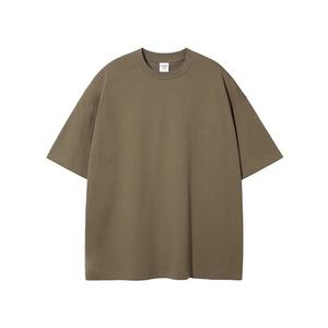 เสื้อยืดคอกลมแขนสั้นผู้ชาย คุณภาพสูง ผ้าฝ้าย 100% รับสกรีนโลโก้ เสื้อยืดโอเวอร์ไซส์เนื้อหนา สำหรับผู้ชาย - Product Image 5