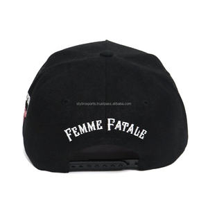 Gorra de béisbol de dos tonos con logotipo personalizado estilo popular a la moda con letras en inglés antiguo bordadas - Product Image 6