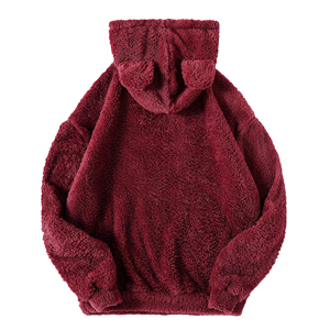 Sweat à capuche personnalisé en polaire Sherpa pour hommes et femmes, doux, chaud, en peluche, pour l'hiver, décontracté, mode, vêtements d'extérieur, fournisseur - Product Image 6