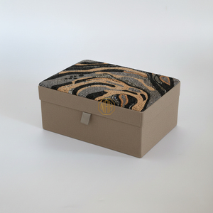 NOORIMS AKBAR HANDICRAFTS Artisan Beaded Jewelry Storage <b>Box</b> <b>Floral</b> Design Handmade Decorative Gift <b>Box</b> 1-3L Capacity for Retail - Product Image 1