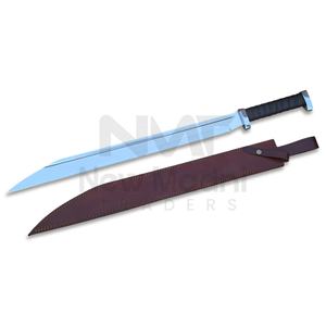INCROYABLE HAUT POLISH D2 ACIER WRAP CUIR POIGNÉE VIKING SEAX ÉPÉE NMT-2533 - Product Image 1