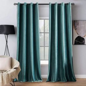 Cortina Opaca Moderna con Ojales, Ignífuga, 122 x 213 cm, Lista para Usar en Hogares y Hoteles - Product Image 6
