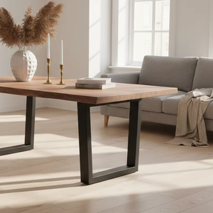 Mesa de Comedor Raki de Lujo, Hecha a Mano en Indonesia, Estilo Contemporáneo, Madera Natural Premium, Calidad de Exportación, Mercado Global - Product Image 5