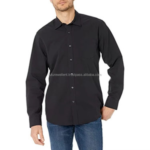 Best Hot Selling Long Sleeve Button Dress Shirts For Men Fashion Wholesale High Quality Custom Logo - Product Image 1