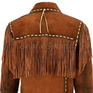 Chaqueta de Cuero Occidental de Alta Calidad con Diseño Personalizado OEM, Chaqueta Casual de Motociclista, Chaqueta Sólida con Cierre para Vaquera - Product Image 5