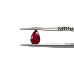 Rubis naturels non traités du Mozambique, formes poire calibrées 4x6mm, pierres précieuses de rubis naturelles facettées en vrac pour la fabrication de bijoux, prêtes à l'emploi - Product Image 2