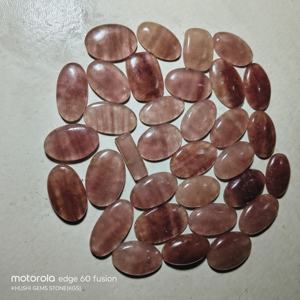 Cabochons de quartz naturel de haute qualité, pierres précieuses en vrac, formes variées, 20-45 mm, 8-12 g, pour la fabrication de bijoux KHUSHI GEMS STONE - Product Image 3