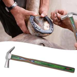 Marteau à sabots robuste pour fermeur de chevaux, outil de coupe de sabots, tête en acier durable avec poignée confortable, idéal pour les travaux d'entretien des sabots CE - Product Image 4