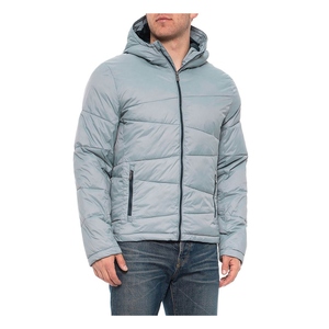 Custom Fashion Style Men's Black Warm Waterproof Hooded Puffer Jacket Wholesale <b>Winter</b> Streetwear <b>Quilted</b> Down Jacket - Product Image 3