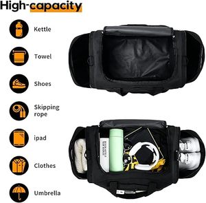 <b>Military</b> Style Cordura <b>Duffle</b> <b>Bag</b> - Heavy Duty Waterproof Travel <b>Bag</b> - Tactical Nylon Gym Holdall for Men Outdoor - Product Image 4
