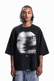 เสื้อยืดโอเวอร์ไซส์ |   เสื้อผ้าสตรีทแวร์ลายกราฟิกเมฆบิดเบือน |   ผู้ผลิตเสื้อยืดฮิปฮอปวินเทจคุณภาพสูงแบบซักล้าง ขายส่ง - Product Image 4