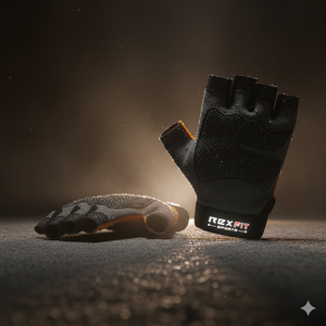 2026 Wholesale Custom Half <b>Finger</b> Gym Gloves PU Adjustable Wrist <b>Strap</b> UV Protection Waterproof Weight Lifting Fitness Rhino - Product Image 2