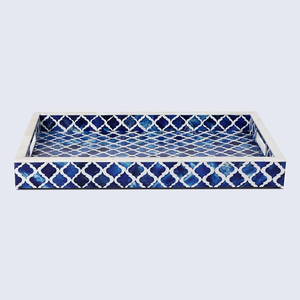 Bandeja de Servir con Incrustaciones de Hueso, Diseño Clásico FAIZA CRAFT, Cuadrada, Pulida, para Hogar, Restaurante, Hotel, Desechable, en Stock, Color y Logotipo Personalizables - Product Image 1
