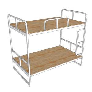 Lit superposé moderne réglable en métal écologique, cadre métallique robuste pour chambre à coucher, école, dortoir, auberge, appartement - Product Image 4