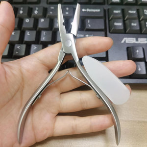 Silver Stainless Steel Hair Extension Clamp <b>Plier</b> Set Professional <b>Small</b> Grooves Keratin Hair Extension Installation Tool - Product Image 5