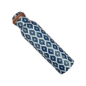 Pure Copper <b>Water</b> <b>Bottle</b> with Hammered Design - Leak Proof Health Benefits Metal Drinkware And For Gifting - Product Image 3