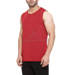 เสื้อกล้ามออกกำลังกายสีพื้นพร้อมโลโก้สั่งทำ ระบายอากาศได้ดี ขายตรงจากโรงงาน - Product Image 4