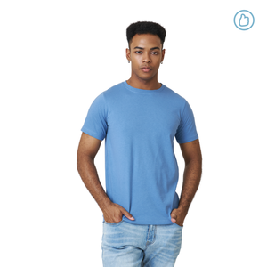 เสื้อยืดผ้าฝ้ายออร์แกนิคสำหรับผู้ชาย170gsm เป็นมิตรกับสิ่งแวดล้อมผ้าถักพิมพ์ลายและปักโลโก้ได้อย่างยั่งยืน100% - Product Image 5