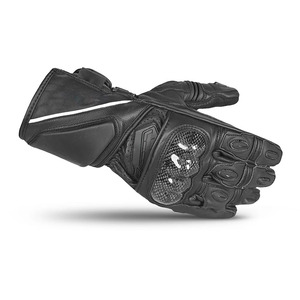 Guantes de Carreras SAAR INDUSTRIES Unisex de Cuero Vacuno Genuino con Pantalla Táctil, Impermeables, Antideslizantes, Transpirables, con Cierre de Gancho y Bucle en los Dedos - Product Image 4