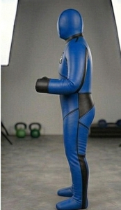 Blue PU <b>Boxing</b> <b>Dummy</b> Sponge Filled Durable Training Equipment for Adult Martial Arts Practice - Product Image 2