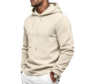 Sweat-shirt à capuche pour homme 100% coton tricoté coupe classique dégradé de couleurs décontracté pour l'automne impression numérique - Product Image 2
