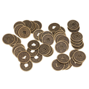Monedas de Latón para Pooja, Monedas Religiosas Hindúes Tradicionales para el Culto, Rituales del Templo, Decoración del Festival Diwali, Oración - Product Image 6