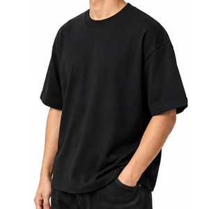 Camiseta Oversize de Algodón Premium de Alto Gramaje, Estilo Boxy, Fabricante OEM ODM de Ropa Personalizada, Mayorista y Exportador de Fábrica, Boxy Liso Personalizable - Product Image 5