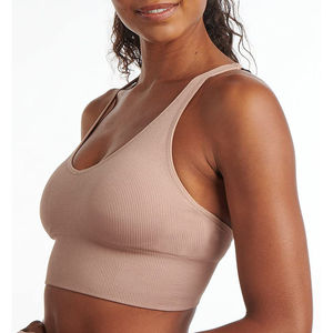 Soutien-gorge de sport respirant de qualité supérieure pour femmes, respectueux de l'environnement, logo personnalisé, réglable, sans couture, pour la salle de sport, la course à pied, le yoga, grandes tailles - Product Image 6