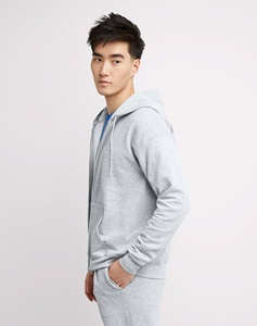 Autumn Full <b>Zip</b> <b>up</b> Hoodie for Men Custom Logo French Terry Embroidered Breathable Plain Cropped Zipper Hoodies Top FashionAutumn - Product Image 4