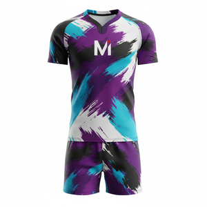 ชุดยูนิฟอร์มรักบี้พิมพ์ลายตามสั่งราคาโรงงาน ชุดเสื้อและกางเกงรักบี้สำหรับมืออาชีพ แห้งเร็ว ป้องกันแบคทีเรีย - Product Image 1