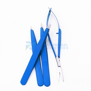แหนบคิ้วเคลือบสีน้ำเงิน RMI พร้อมปลายแหลมสแตนเลสสีเงิน - Product Image 4