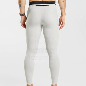 Leggings de sport pour hommes de qualité supérieure, taille élastique, séchage rapide, pour la course et l'entraînement, avec logo personnalisé et marque privée - Product Image 3