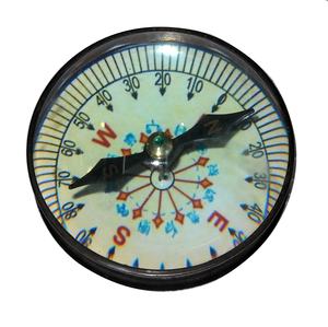 Antique Design Portable Brass Compass Nautical Style Travel Watch for Outdoor Sports Luminous Pocket Guide for Hiking & Camping - Product Image 1