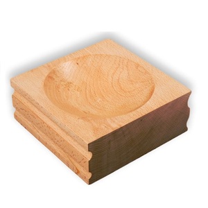 JIPSY Bloc de façonnage en bois de 6 pouces avec 2 cavités et 4 canaux latéraux, outils et équipements pour la fabrication de bijoux - Product Image 2