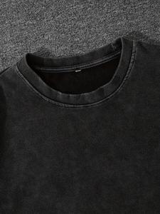 Conjunto de Camiseta y Pantalones Cortos de Verano para Hombre con Logotipo Personalizado, Ligero, de Algodón, Estilo Urbano, para Gimnasio y Fitness, Dos Piezas - Product Image 3