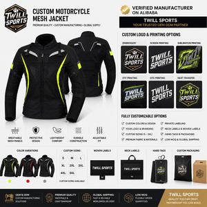 Chaqueta de Motociclismo Personalizada de Malla Transpirable con Bolsillos de Protección, Fabricante de Ropa para Motociclistas con Etiqueta Privada OEM ODM - Product Image 4