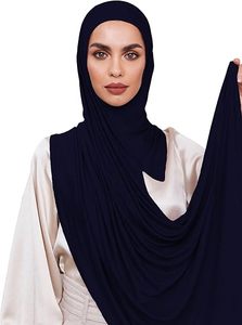 Hijab en jersey modal uni extensible pour adultes, toutes saisons, rose - Product Image 5