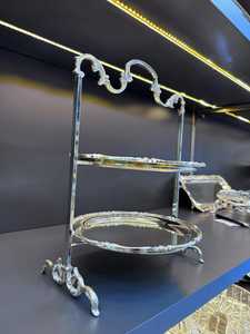 ฐานวางเค้กโลหะตกแต่งสำหรับรับประทานอาหารที่บ้าน - Product Image 3