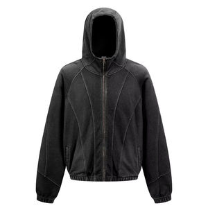 Sweat-shirts en coton en gros, molleton filé à anneaux, broderie personnalisée pour marques de vêtements, marque privée, livraison rapide - Product Image 1