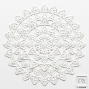 15mm <b>White</b> Geometric Guipure GPO <b>Lace</b> Trim Customizable Direct Factory 20 Meter Packing for Bridal Veils Gowns Invitations Decor - Product Image 5
