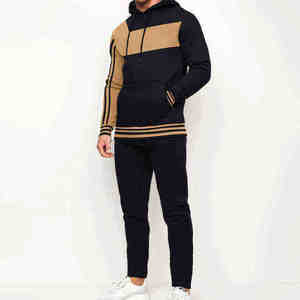 Vêtements de sport fabriqués en usine, tenue de jogging décontractée d'hiver, survêtement tendance 100% coton pour homme - Product Image 1