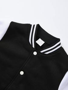 Fashion Custom Embroidered Vintage Canvas Bomber <b>Jacket</b> 100% Wool High Quality - Product Image 3