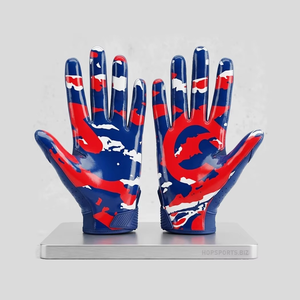 Guantes de Fútbol Americano Antideslizantes, Guantes Deportivos Personalizados para Receptor de Fútbol Americano - Product Image 6